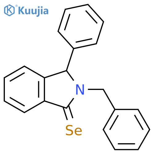 1H-Isoindole-1-selone, 2,3-dihydro-3-phenyl-2-(phenylmethyl)- structure
