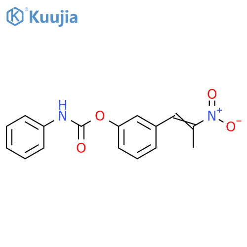 Phenol, 3-(2-nitro-1-propenyl)-, phenylcarbamate (ester) (9CI) structure
