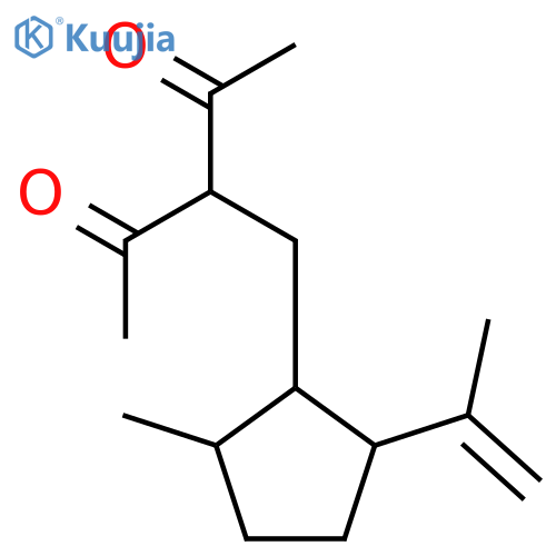 2,4-Pentanedione, 3-[[2-methyl-5-(1-methylethenyl)cyclopentyl]methyl]- structure