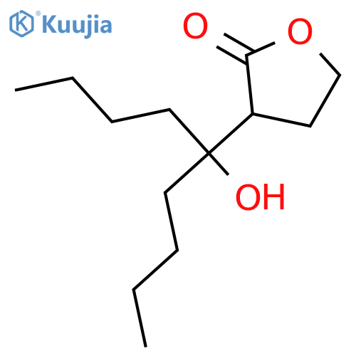 2(3H)-Furanone, 3-(1-butyl-1-hydroxypentyl)dihydro- structure