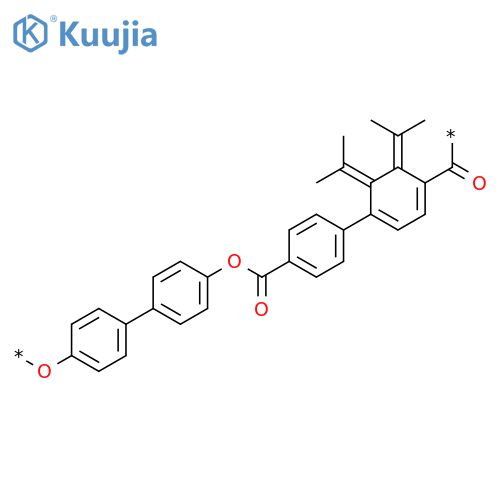 POLY[OXY-1,4-PHENYLENE(1-METHYLETHYLIDENE)-1,4-PHENYLENEOXYCARBONYL-1,4-PHENYLENE(1-METHYLETHYLIDENE)-1,4-PHENYLENECARBONYL] structure