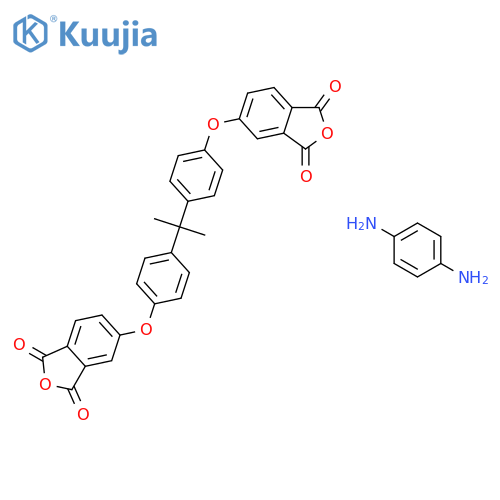 benzene-1,4-diamine; 5-[4-[2-[4-(1,3-dioxoisobenzofuran-5-yl)oxyphenyl]propan-2-yl]phenoxy]isobenzofuran-1,3-dione structure