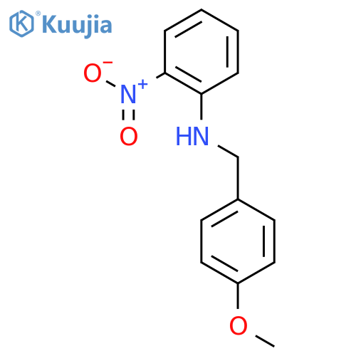 N-[(4-methoxyphenyl)methyl]-2-nitroaniline structure