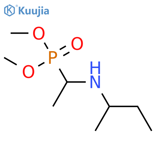 Phosphonic acid, [1-[(1-methylpropyl)amino]ethyl]-, dimethyl ester structure