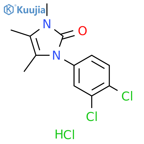2H-Imidazol-2-one, 1-(3,4-dichlorophenyl)-1,3-dihydro-3,4,5-trimethyl-, hydrochloride (1:1) structure