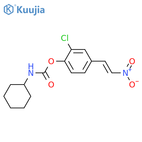 Carbamic acid, cyclohexyl-, 2-chloro-4-(2-nitroethenyl)phenyl ester structure