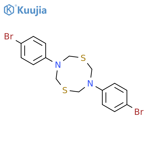 2H,6H-1,5,3,7-Dithiadiazocine, 3,7-bis(4-bromophenyl)tetrahydro- structure