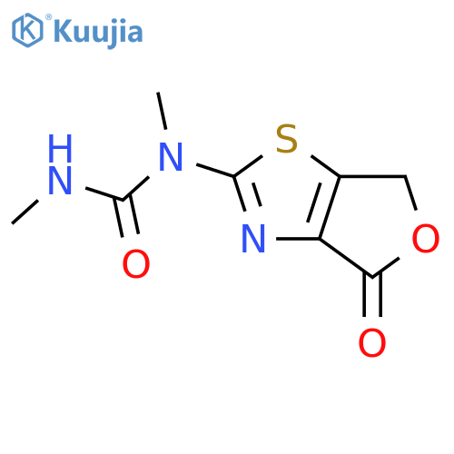 Urea, N-(4,6-dihydro-4-oxofuro[3,4-d]thiazol-2-yl)-N,N'-dimethyl- structure