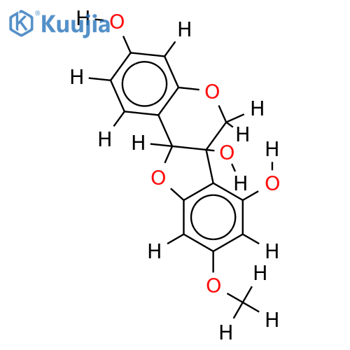 9-Me ether-3,6a,7,9-Tetrahydroxypterocarpan structure