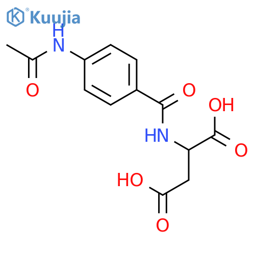 L-Aspartic acid, N-[4-(acetylamino)benzoyl]- structure
