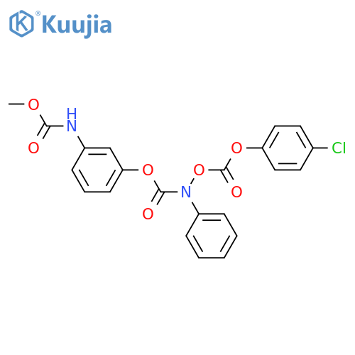 Carbamic acid, [[(4-chlorophenoxy)carbonyl]oxy]phenyl-, 3-[(methoxycarbonyl)amino]phenyl ester (9CI) structure