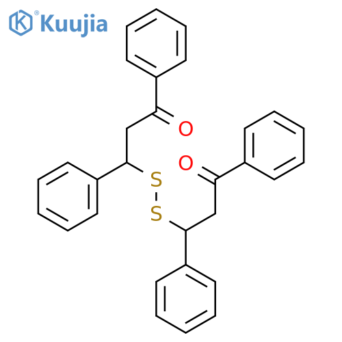1-Propanone, 3,3'-dithiobis[1,3-diphenyl- structure