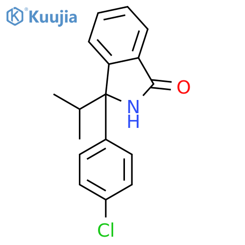 1H-Isoindol-1-one, 3-(4-chlorophenyl)-2,3-dihydro-3-(1-methylethyl)- structure