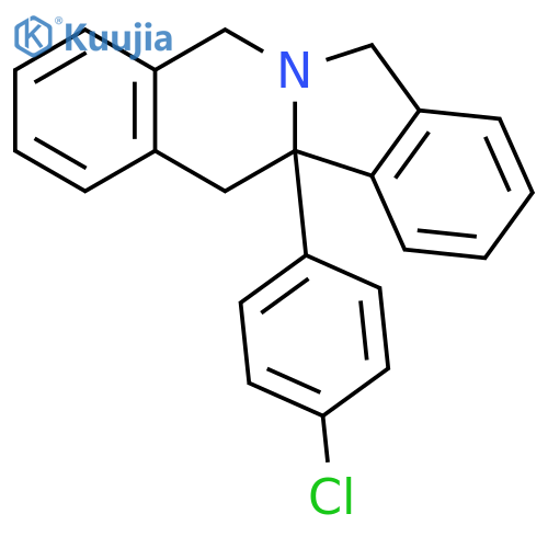 Isoindolo[2,1-b]isoquinoline,11b-(4-chlorophenyl)-5,7,11b,12-tetrahydro- structure