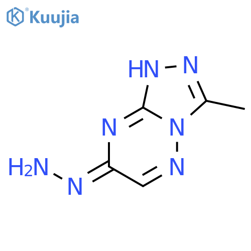 1,2,4-Triazolo[4,3-b][1,2,4]triazin-7(1H)-one, 3-methyl-, hydrazone structure