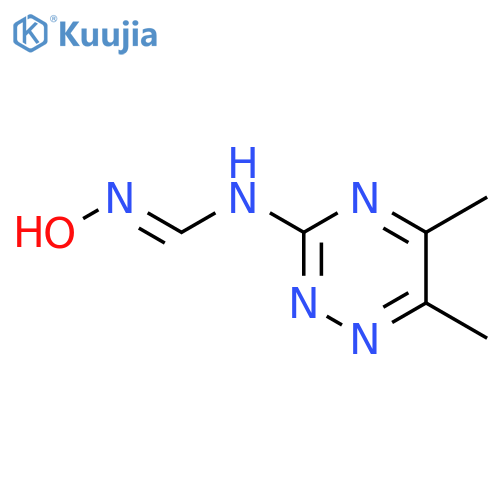 Methanimidamide, N-(5,6-dimethyl-1,2,4-triazin-3-yl)-N'-hydroxy- structure