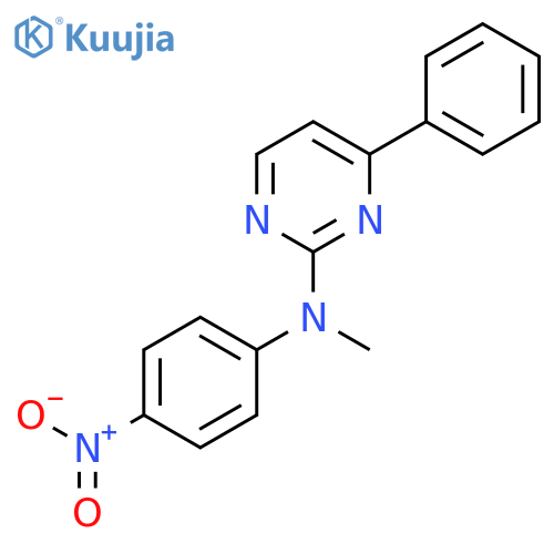 2-Pyrimidinamine, N-methyl-N-(4-nitrophenyl)-4-phenyl- structure