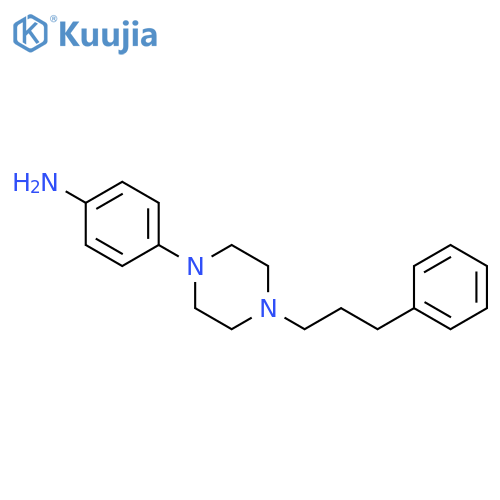 BENZENAMINE, 4-[4-(3-PHENYLPROPYL)-1-PIPERAZINYL]- structure