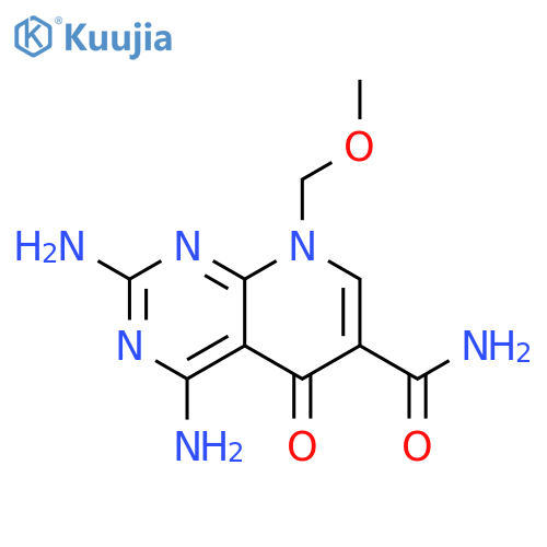Pyrido[2,3-d]pyrimidine-6-carboxamide,2,4-diamino-5,8-dihydro-8-(methoxymethyl)-5-oxo- structure