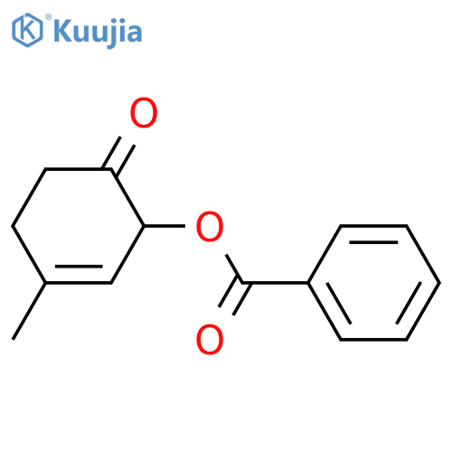 3-Cyclohexen-1-one, 2-(benzoyloxy)-4-methyl- structure