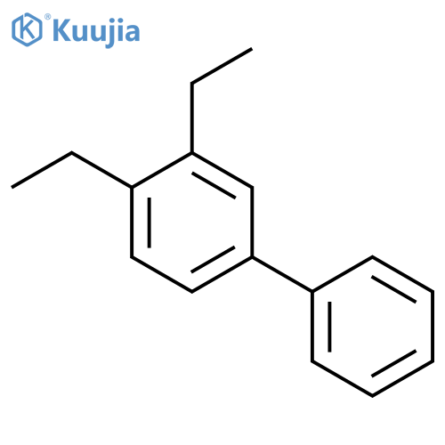 3,4-Diethylbiphenyl structure