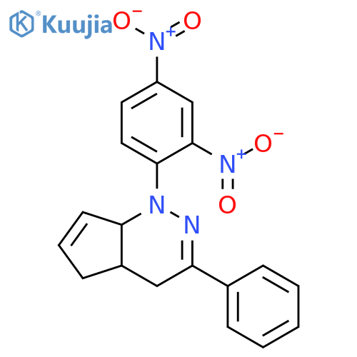 1H-Cyclopenta[c]pyridazine,1-(2,4-dinitrophenyl)-4,4a,5,7a-tetrahydro-3-phenyl- structure