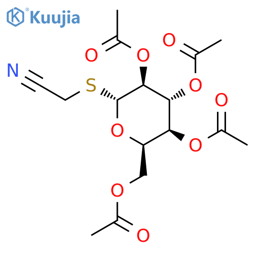 Cyanomethyl 2,3,4,6-Tetra-O-acetyl-1-thio-ß-D-galactopyranoside structure
