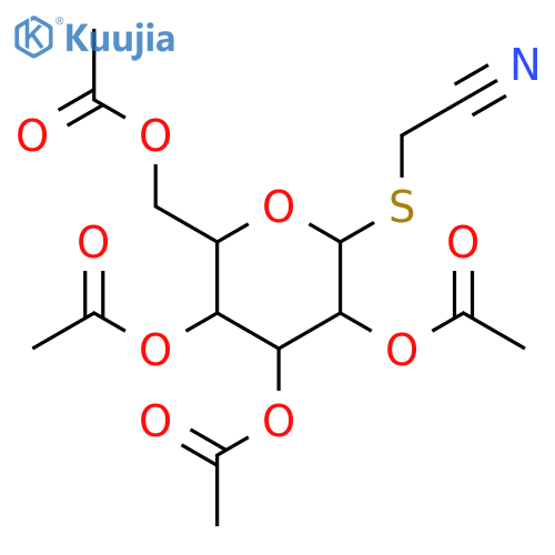Cyanomethyl 2,3,4,6-tetra-O-acetyl-1-thio-alpha-D-mannopyranoside structure