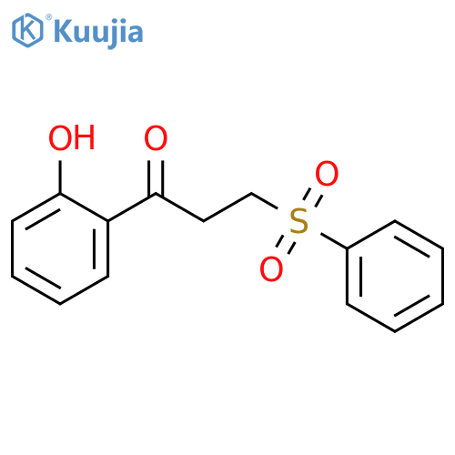 1-Propanone, 1-(hydroxyphenyl)-3-(phenylsulfonyl)- structure