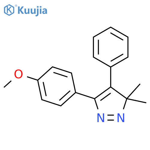 3H-Pyrazole, 5-(4-methoxyphenyl)-3,3-dimethyl-4-phenyl- structure