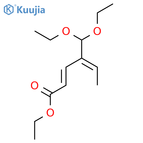 2,4-Hexadienoic acid, 4-(diethoxymethyl)-, ethyl ester structure