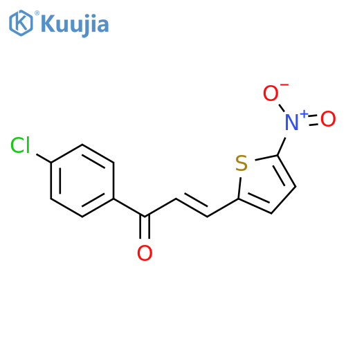 2-Propen-1-one, 1-(4-chlorophenyl)-3-(5-nitro-2-thienyl)- structure