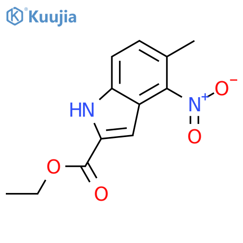 1H-Indole-2-carboxylic acid, 5-methyl-4-nitro-, ethyl ester structure