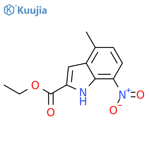 Ethyl 4-methyl-7-nitro-1H-indole-2-carboxylate structure