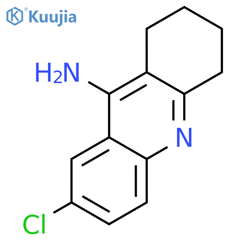 7-chloro-1,2,3,4-tetrahydroacridin-9-amine structure