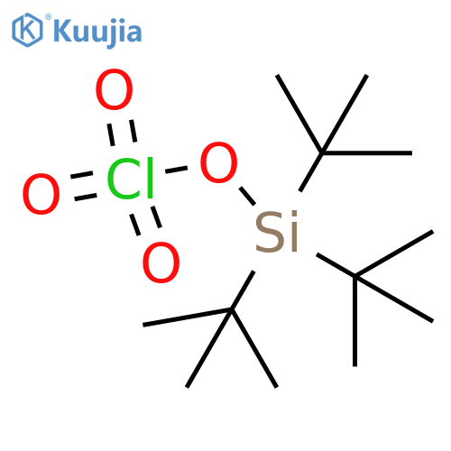 Perchloric acid, tris(1,1-dimethylethyl)silyl ester structure