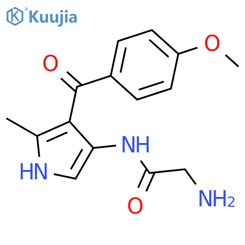 Acetamide, 2-amino-N-[4-(4-methoxybenzoyl)-5-methyl-1H-pyrrol-3-yl]- structure
