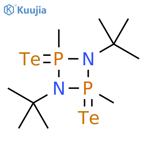 1,3,2,4-Diazadiphosphetidine, 1,3-bis(1,1-dimethylethyl)-2,4-dimethyl-, 2,4-ditelluride structure