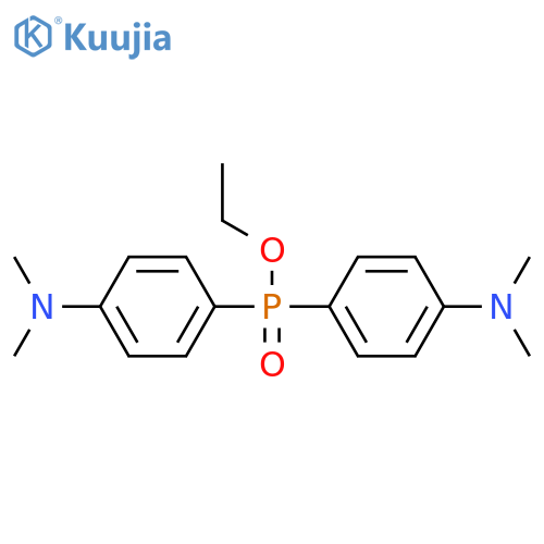 PHOSPHINIC ACID, BIS[4-(DIMETHYLAMINO)PHENYL]-, ETHYL ESTER structure