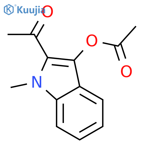Ethanone, 1-[3-(acetyloxy)-1-methyl-1H-indol-2-yl]- structure
