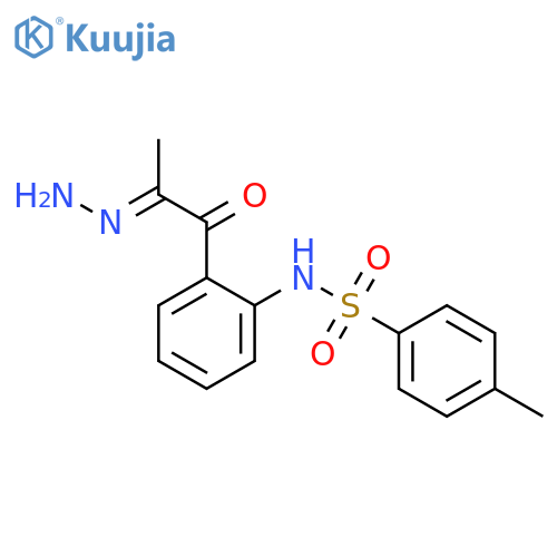 Benzenesulfonamide, N-[2-(2-hydrazono-1-oxopropyl)phenyl]-4-methyl- structure