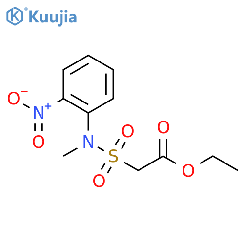 Acetic acid, [[methyl(2-nitrophenyl)amino]sulfonyl]-, ethyl ester structure