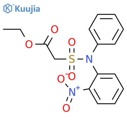 Acetic acid, [[(2-nitrophenyl)phenylamino]sulfonyl]-, ethyl ester structure