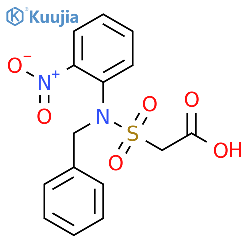 Acetic acid, [[(2-nitrophenyl)(phenylmethyl)amino]sulfonyl]- structure