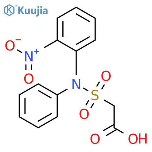 Acetic acid, [[(2-nitrophenyl)phenylamino]sulfonyl]- structure