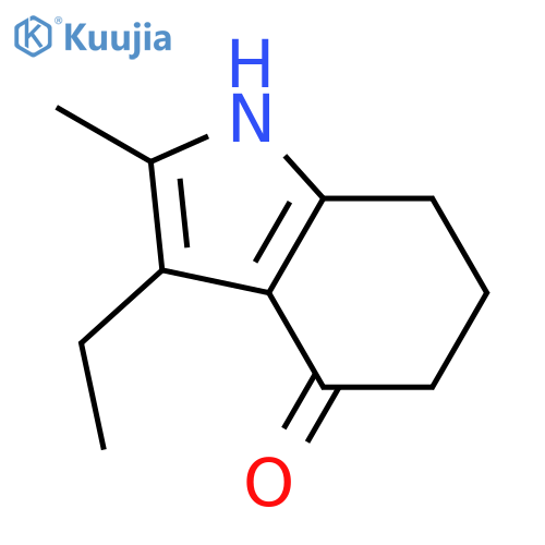 3-ethyl-1,5,6,7-tetrahydro-2-methyl-4H-Indol-4-one structure