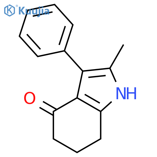 4H-INDOL-4-ONE, 1,5,6,7-TETRAHYDRO-2-METHYL-3-PHENYL- structure