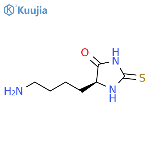 (5S)-5-(4-aminobutyl)-2-thioxo-4-Imidazolidinone structure