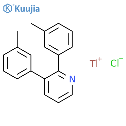 THALLIUM(1+), BIS(3-METHYLPHENYL)(PYRIDINE)-, CHLORIDE structure