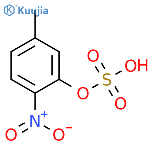 Phenol, 5-methyl-2-nitro-, 1-(hydrogen sulfate) structure